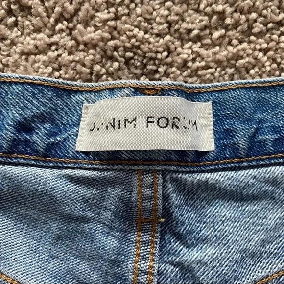 Aritzia Denim Forum Size 25 The Joni High Rise Loose 26L Distressed - Picture 12 of 16